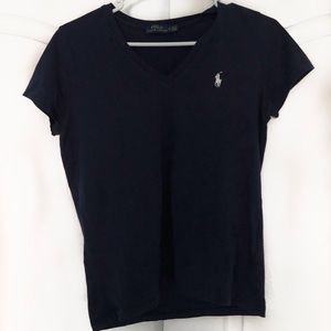 Navy Polo V-neck